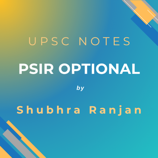 Shubhra Ranjan PSIR Optional Notes (PDF)