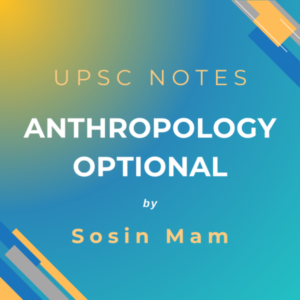 Sosin Mam Anthropology Notes PDF