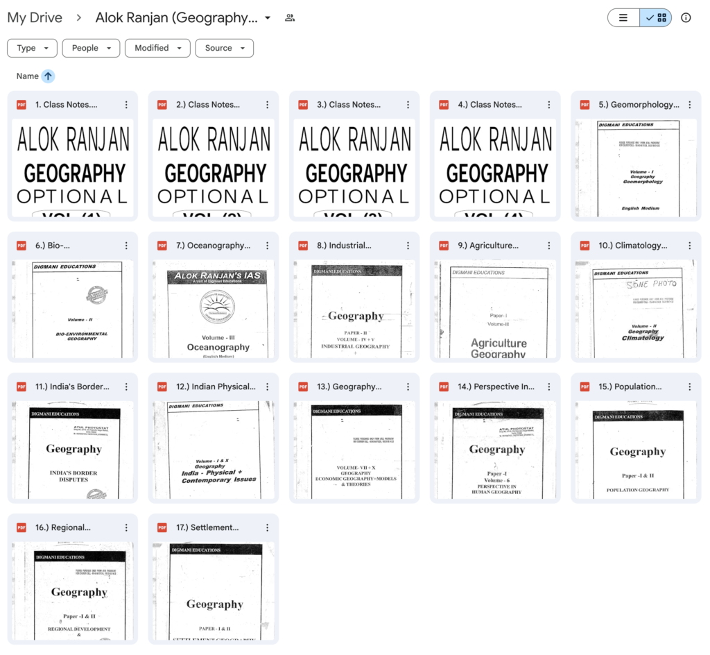 Alok Ranjan Geography Optional Notes (PDF)